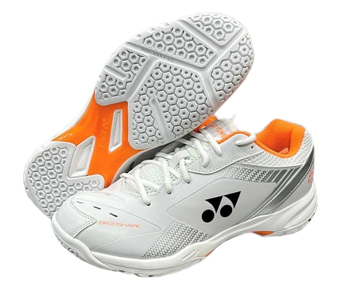 Yonex Power Cushion 65 X Badminton Shoes Orange white | Online Sports Shop  in Dehradun